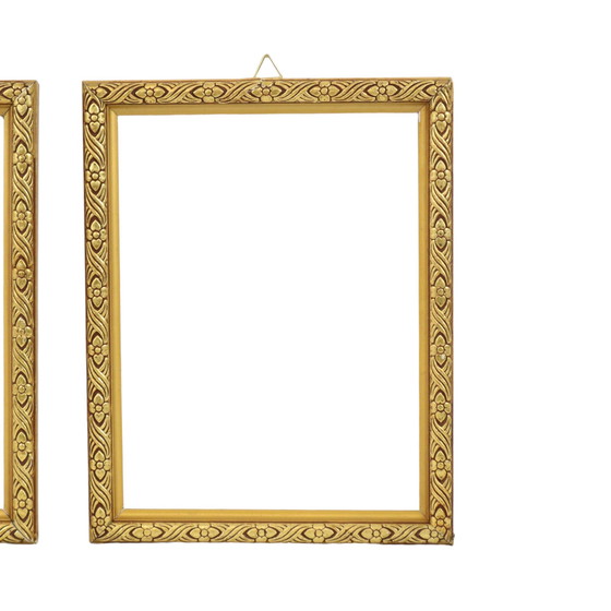 Image 1 of 2 Small Gold Baroque Frames