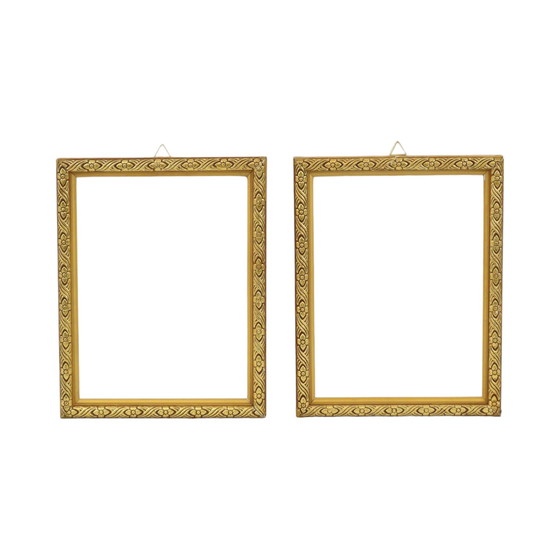 Image 1 of 2 Small Gold Baroque Frames