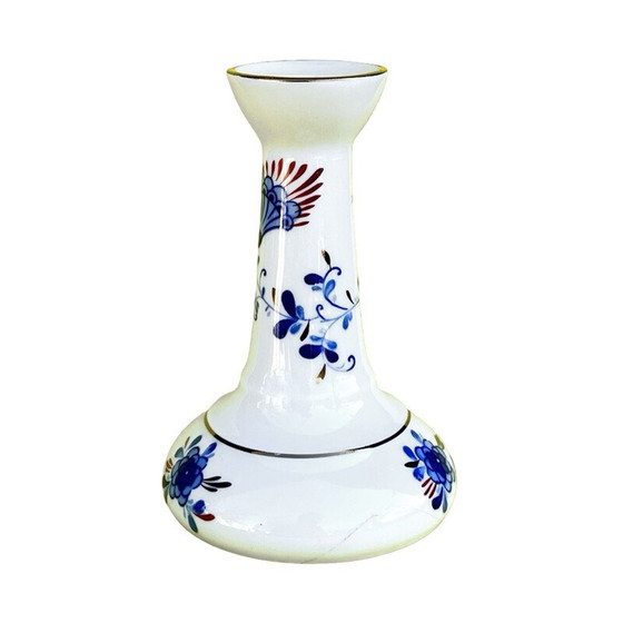 Image 1 of Vintage cobalt porcelain candle holder for Wallendorfer Porzellan, Germany 1970