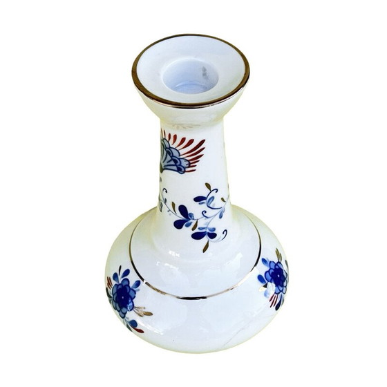 Image 1 of Vintage cobalt porcelain candle holder for Wallendorfer Porzellan, Germany 1970