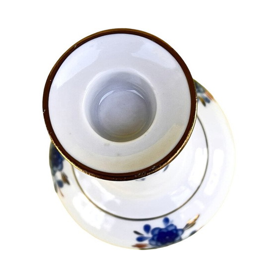 Image 1 of Vintage cobalt porcelain candle holder for Wallendorfer Porzellan, Germany 1970