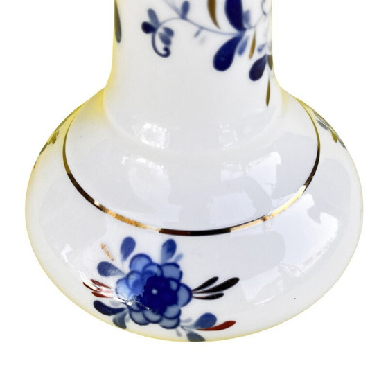 Image 1 of Vintage cobalt porcelain candle holder for Wallendorfer Porzellan, Germany 1970
