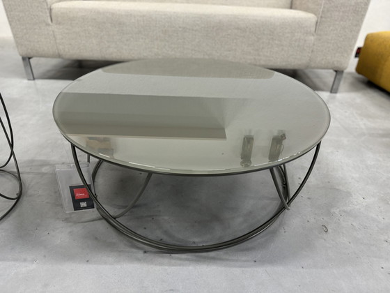 Image 1 of Rolf Benz 8770 Coffee Table Set Umbra Gray Glass