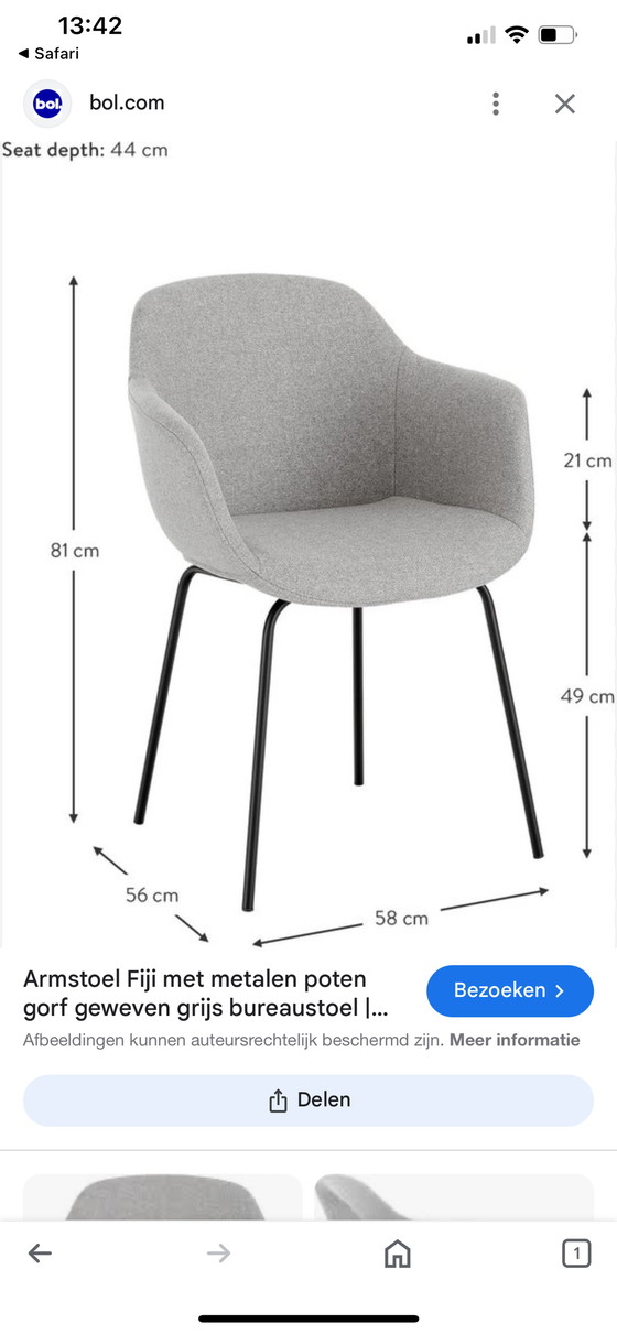 Image 1 of 8x designer dining chairs