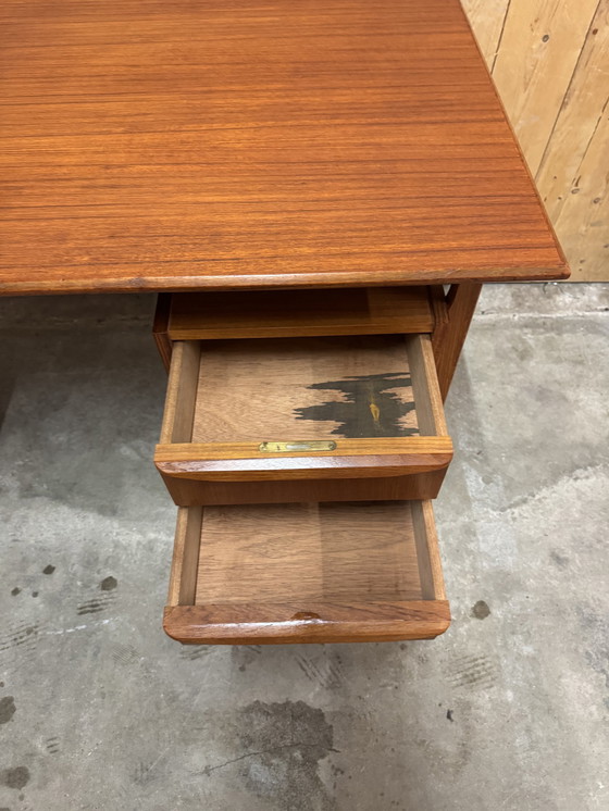 Image 1 of Teak desk by Gunnar Nielsen for Tibergaard, 1960s