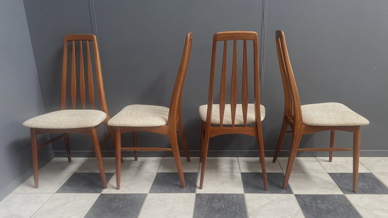 Image 1 of 6 Dining Chairs By Niels Koefoed For Hornslet Denmark 1960S