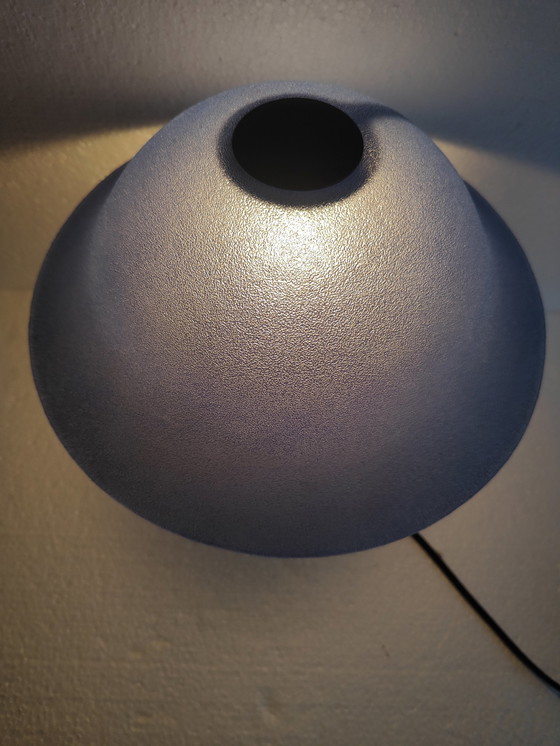 Image 1 of Lampe de table vintage à champignon bleu 1970