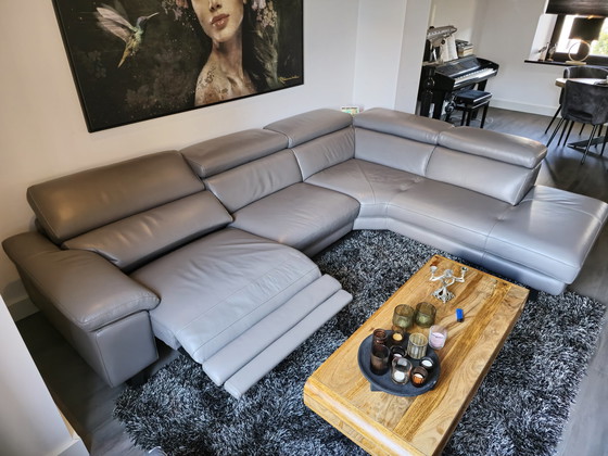 Image 1 of Goossens Leather Sofa