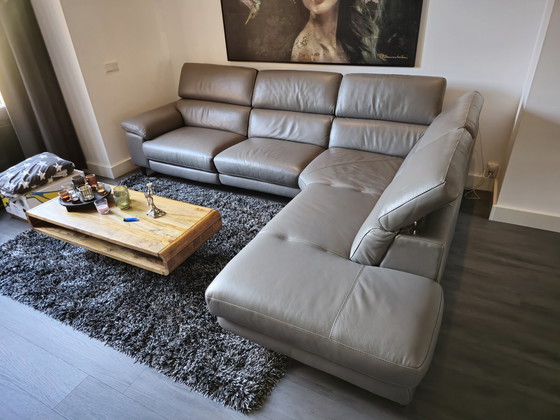 Image 1 of Goossens Leather Sofa