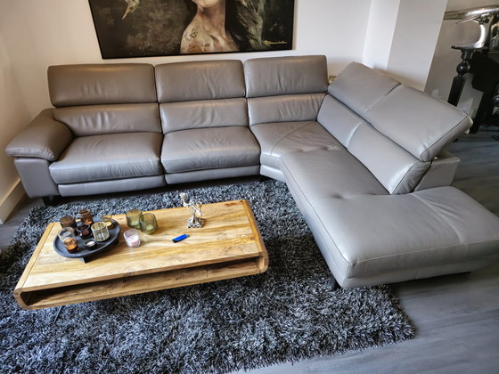 Image 1 of Goossens Leather Sofa