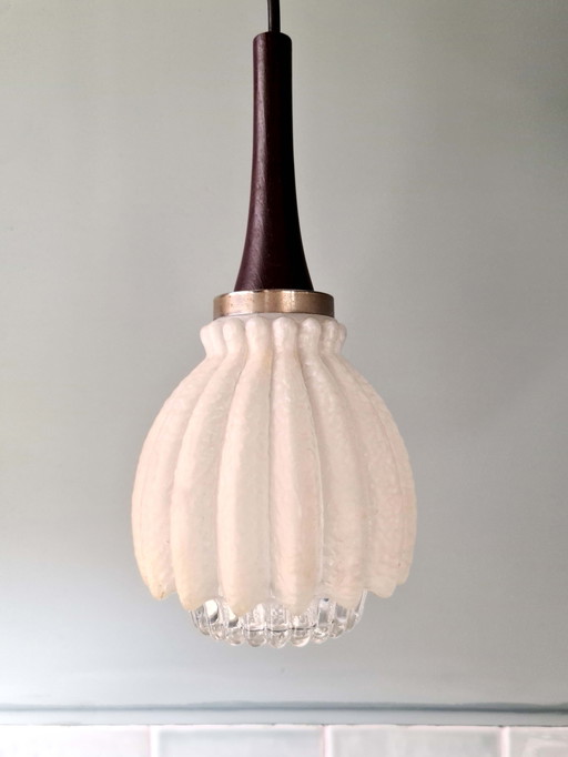 Lampe suspendue vintage - 1960s - Verre