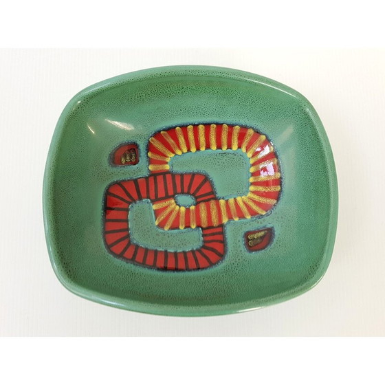 Image 1 of Vintage green ceramic cup by Elchinger