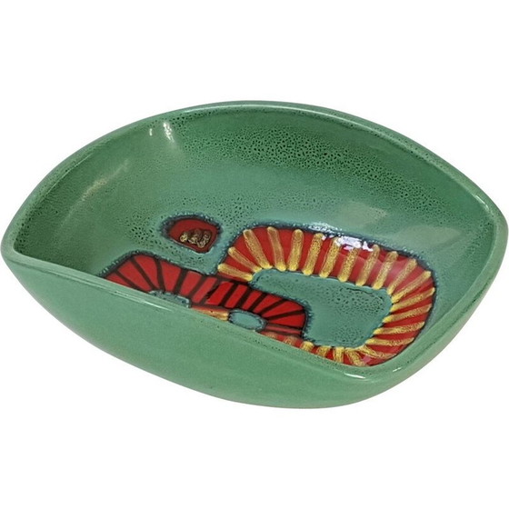 Image 1 of Vintage green ceramic cup by Elchinger