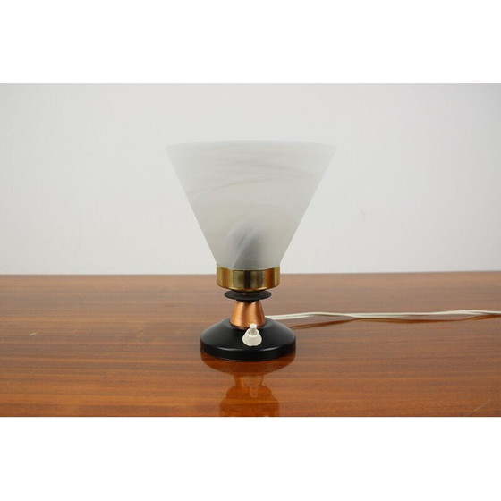 Image 1 of Lampada da tavolo vintage in metallo e vetro, Germania 1970