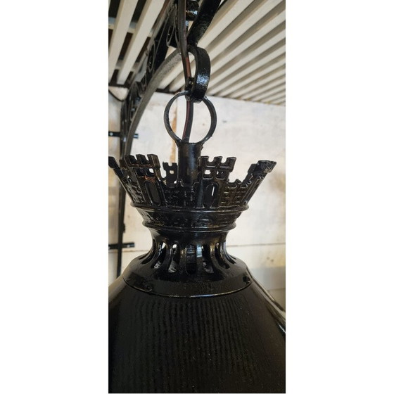 Image 1 of Pair of vintage lanterns "Rue de la Paix" for Claude Lefebvre, 1980