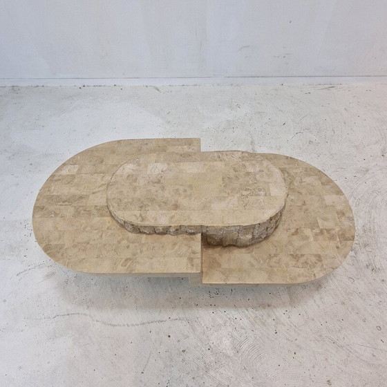 Image 1 of Vintage Mactan stone coffee table by Magnussen Ponte, 1980