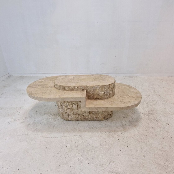 Image 1 of Vintage Mactan stone coffee table by Magnussen Ponte, 1980