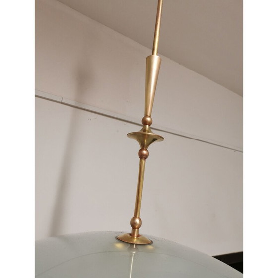 Image 1 of Lampada a sospensione vintage italiana di Pietro Chiesa per Fontana Arte, anni '40