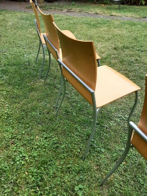 4x chaises de salle à manger design