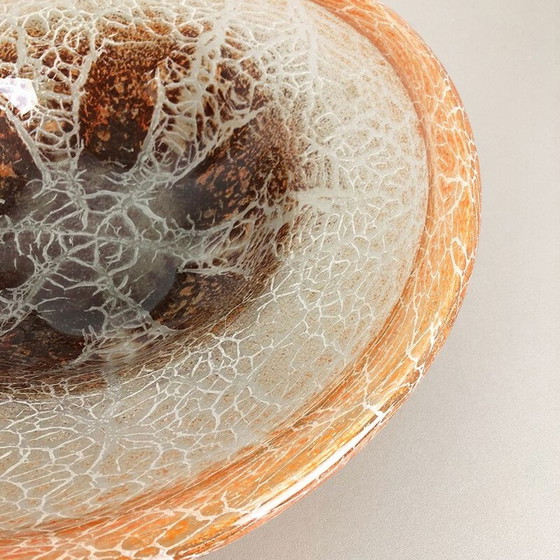 Image 1 of Vintage glass bowl by Karl Wiedmann for Wmf Ikora, Germany 1930