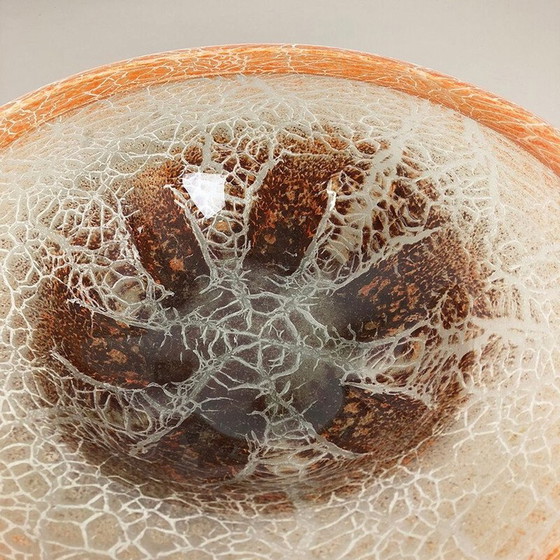 Image 1 of Vintage glass bowl by Karl Wiedmann for Wmf Ikora, Germany 1930