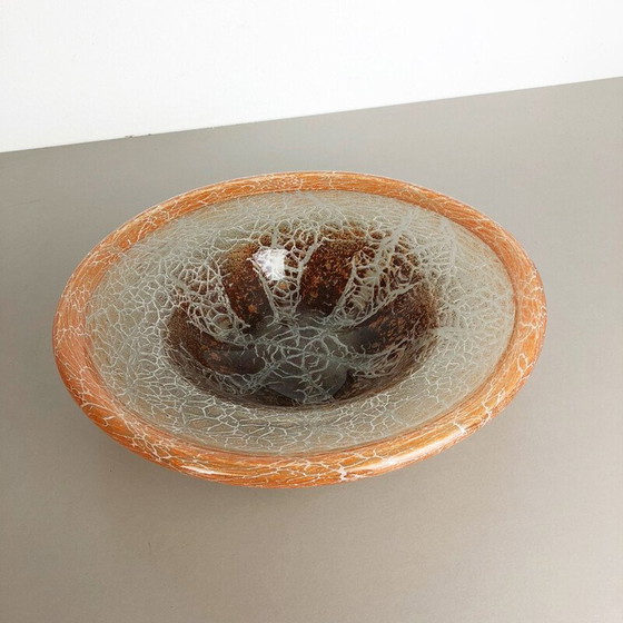 Image 1 of Vintage glass bowl by Karl Wiedmann for Wmf Ikora, Germany 1930