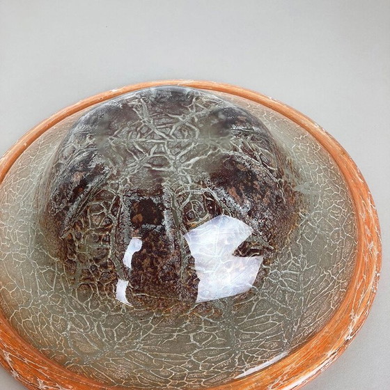 Image 1 of Vintage glass bowl by Karl Wiedmann for Wmf Ikora, Germany 1930