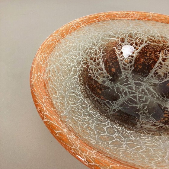 Image 1 of Vintage glass bowl by Karl Wiedmann for Wmf Ikora, Germany 1930