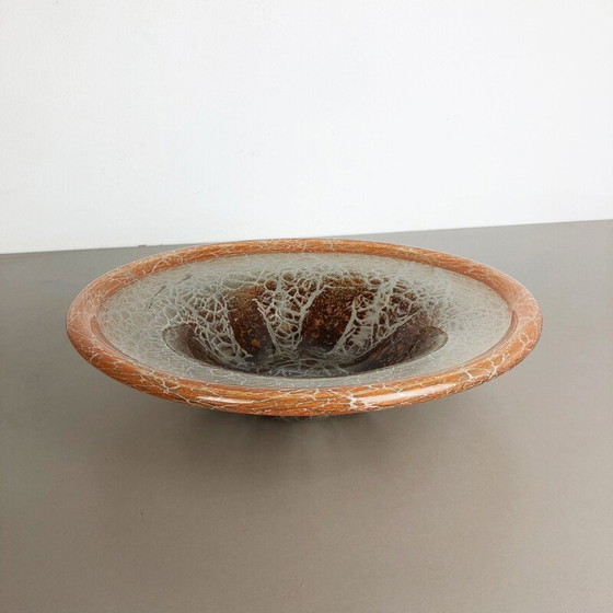 Image 1 of Vintage glass bowl by Karl Wiedmann for Wmf Ikora, Germany 1930
