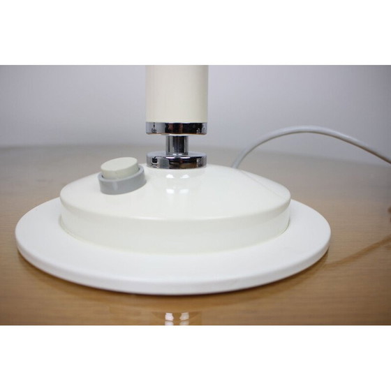 Image 1 of Coppia di lampade da tavolo vintage bianche e nere Napako, Cecoslovacchia 1960