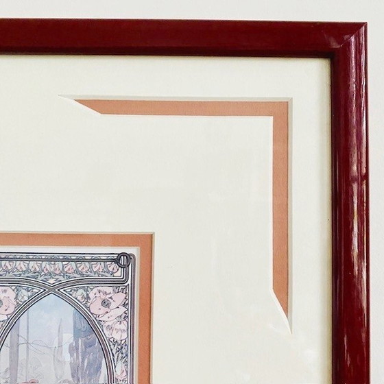 Image 1 of Dipinti d'epoca Mucha, stampe incorniciate