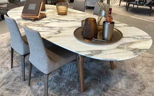 Ago Table Marble Calacatta Top