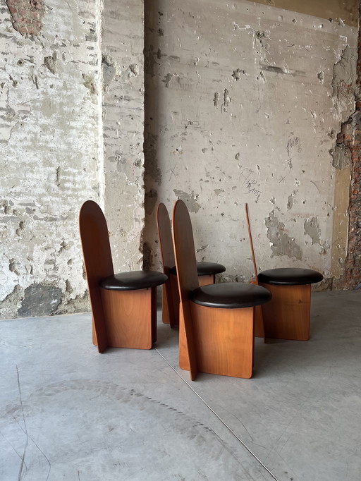 4 x chaises de salle à manger brutalist