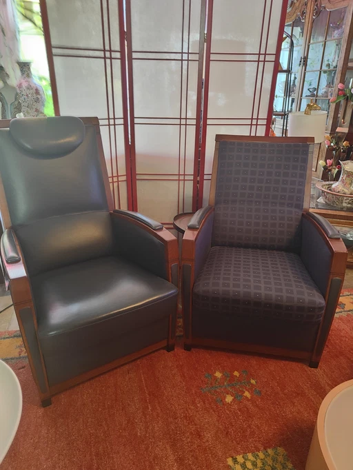 2x Schuitema art deco armchairs IZGS