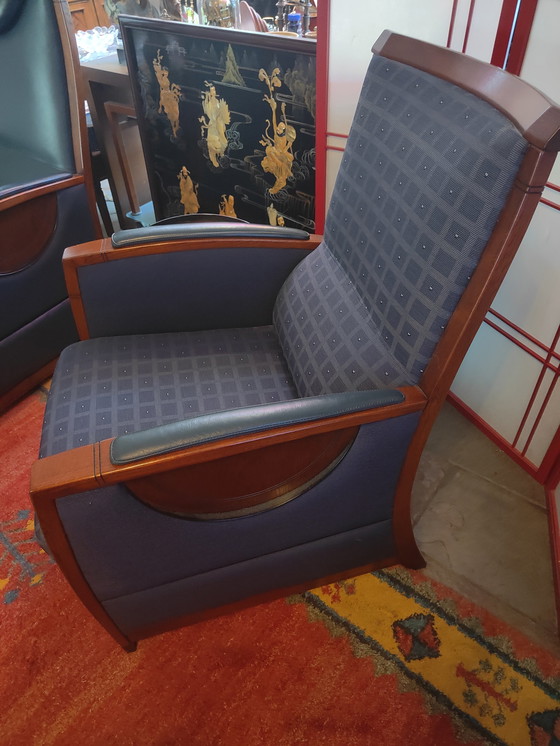 Image 1 of 2x Schuitema art deco armchairs IZGS