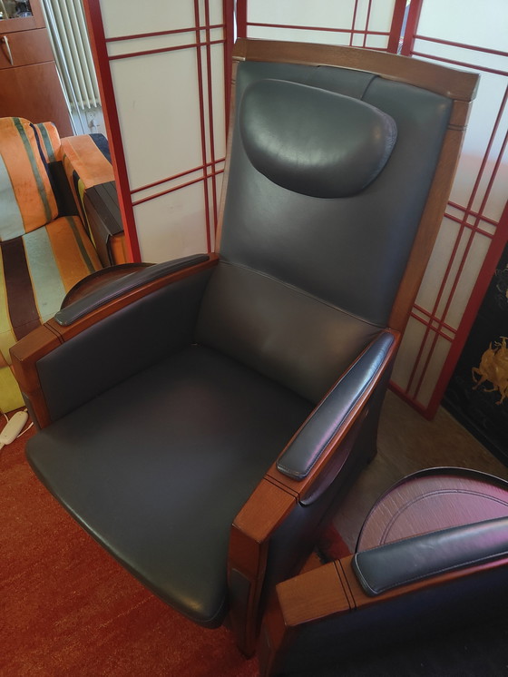 Image 1 of 2x Schuitema art deco armchairs IZGS