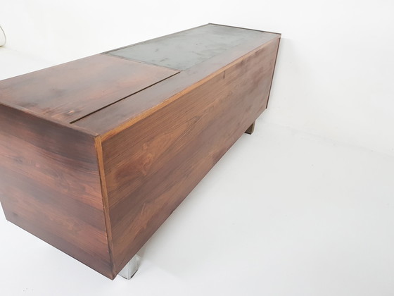 Image 1 of Mid-century rosewood office or bar cabinet