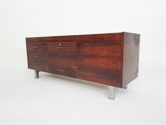 Image 1 of Mid-century rosewood office or bar cabinet