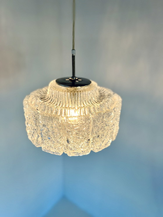 Image 1 of Crystal glass pendant lamp, Glashütte Limburg