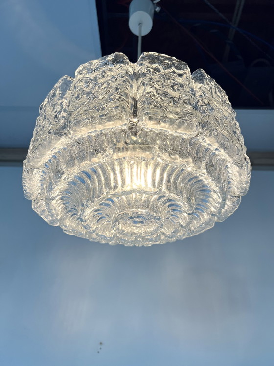 Image 1 of Crystal glass pendant lamp, Glashütte Limburg