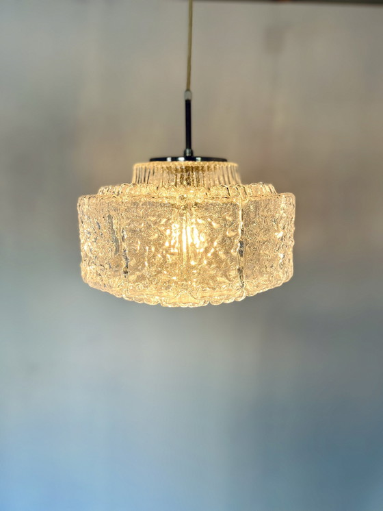 Image 1 of Crystal glass pendant lamp, Glashütte Limburg