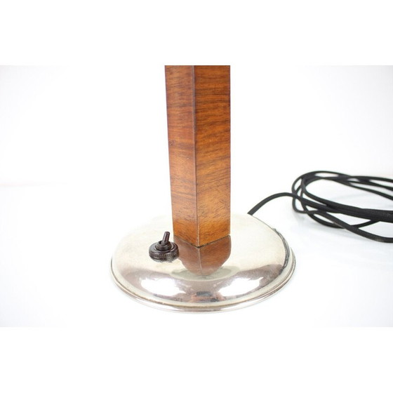 Image 1 of Vintage metal table lamp, Czechoslovakia 1930
