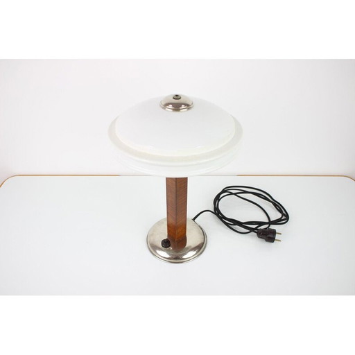 Vintage metal table lamp, Czechoslovakia 1930