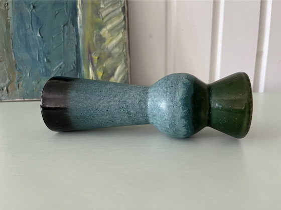 Image 1 of Vaso colorato Strehla Gdr Ceramica, Germania Ovest Vintage Ceramica, Art Déco