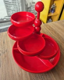 Vintage Snack Tower From Emsa - Red