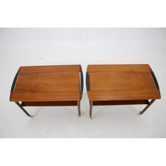 Image 1 of Vintage teak serving cart, Denmark 1960