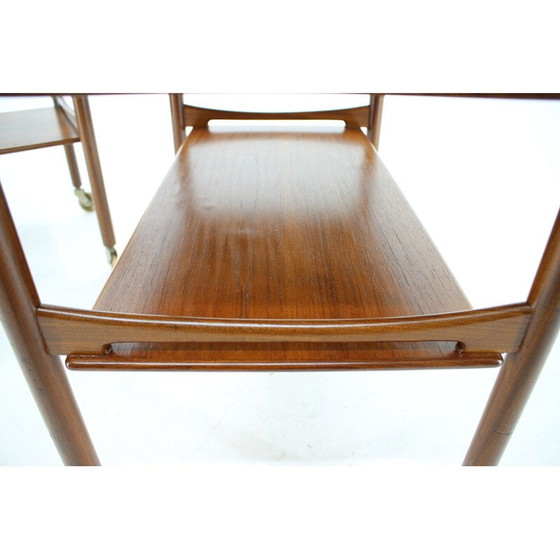 Image 1 of Vintage teak serving cart, Denmark 1960