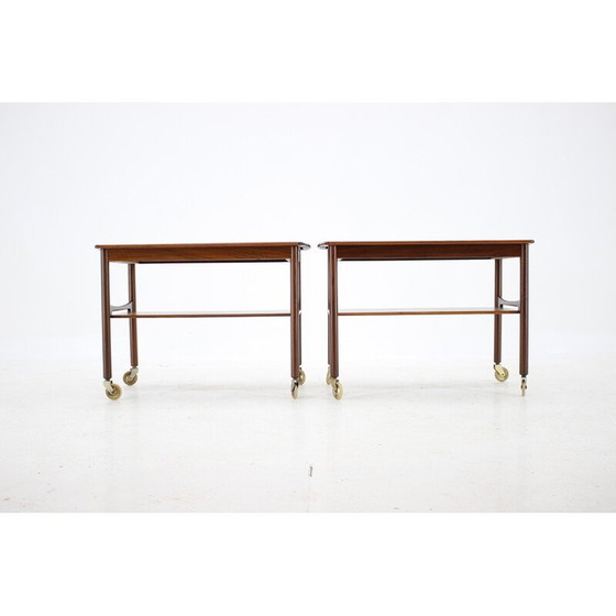 Image 1 of Vintage teak serving cart, Denmark 1960