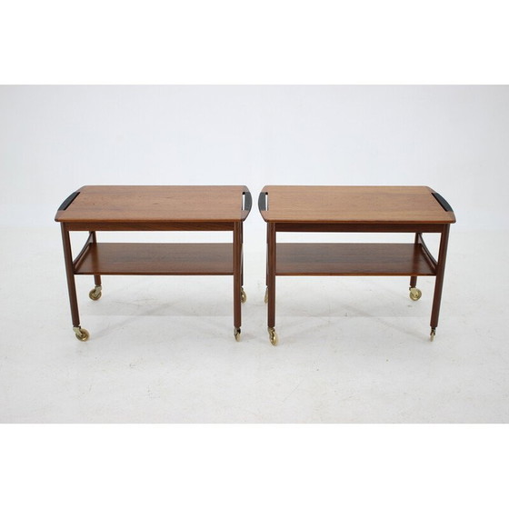 Image 1 of Vintage teak serving cart, Denmark 1960