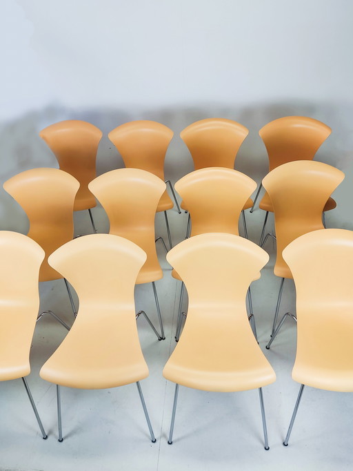 6x Kartell Nihau chaises de salle à manger par Vico Magistretti